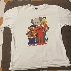 KAWS Sesame Street White T-Shirt